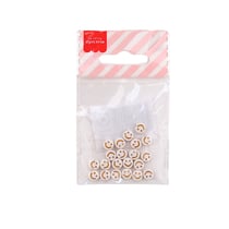 Lot de 20 perles rondes La Petite Epicerie - 7 mm - Smiley
