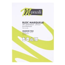 Bloc marqueur A5 - 75g/m2 - 20 feuilles - Monali
