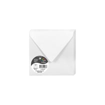 20 enveloppes Pollen 140x140 mm - Blanc irisé