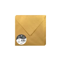 20 enveloppes Pollen 165x165 mm - Or