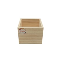 Boîte en bois à décorer - 10 x 10 x 8cm - Créalia
