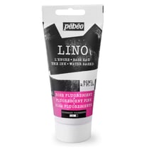 Tube de 80 ml d'encre pour linogravure Pébéo - Lino - rose fluorescent