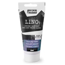 Tube de 80 ml d'encre pour linogravure Pébéo - Lino - duochrome violet-vert