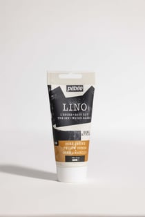 Tube de 80 ml d'encre pour linogravure Pébéo - Lino - ocre jaune