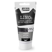 Tube de 80 ml d'encre pour linogravure Pébéo - Lino - argent