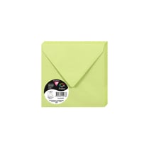 20 enveloppes Pollen 140x140 mm - Vert bourgeon