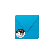 20  enveloppes Pollen 140x140 mm  - Bleu turquoise
