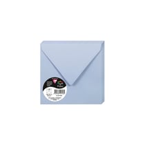 20 enveloppes Pollen 140x140 mm - Bleu lavande