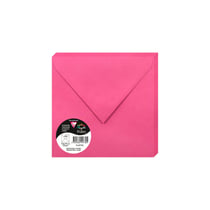 20  enveloppes Pollen 165x165 mm  - Rose fuchsia