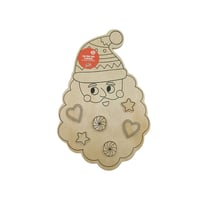 Plaque Père Noël à suspendre - bois