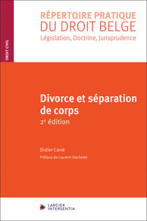 Divorce et séparation de corps (2e édition)