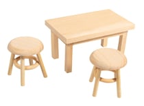 Mini table en bois et 2 tabourets Rayher