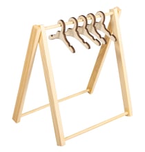 Mini portant à vêtements et cintres Rayher