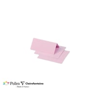 25 marque-places Pollen 85x80 mm - Rose dragée
