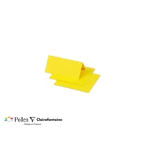 25 marque-places Pollen 85x80 mm - Jaune soleil