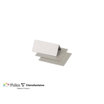 25 marque-places Pollen 85x80 mm - Argent