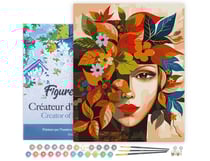 Peinture au numéro Figured'Art - Visage floral d'automne - 40 x 50 cm