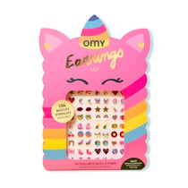 Lot de 104 boucles d'oreilles autocollantes - Omy - Lily