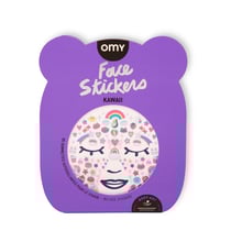 Lot de 85 stickers pour le visage - Omy - Kawaii