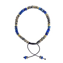 Bracelet Encenstone - Lapis lazuli & Jaspe - Perles ovales