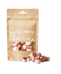 Décorations en sucre ScrapCooking® - Gros champignons - 25 g