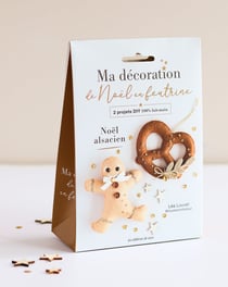 Pochette Ma décoration de Noël en feutrine : Duo Noël alsacien