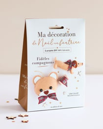 Pochette Ma décoration de Noël en feutrine : Duo Fideles compagnons