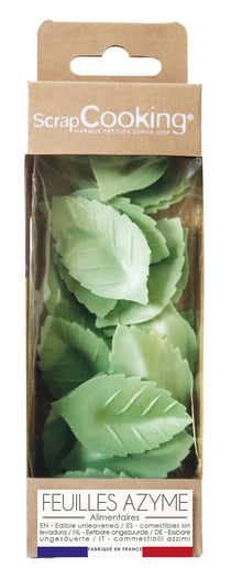 Lot de 24 feuilles azyme ScrapCooking - Vert - 50 g