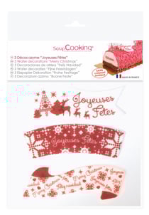 ScrapCooking - x 3 Decorations en azymes - Noël