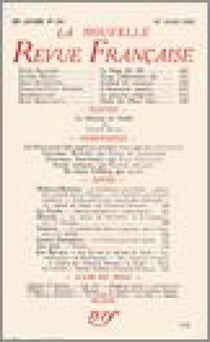 La Nouvelle Revue Française N' 306 (Mars 1939)
