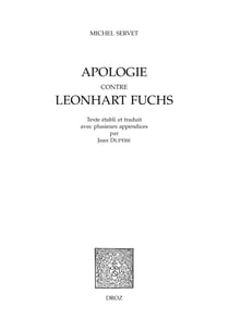 Apologie contre Leonhart Fuchs