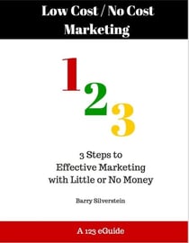 Low Cost / No Cost Marketing 123: 3 Steps to Effective Marketing with Little or No Money - 123 eGuides, #8