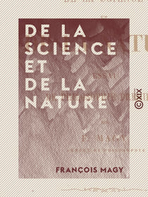 De la science et de la nature - Essai de philosophie première