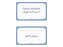 80 flashcards - 7,5 x 12,5 cm - Flash 2.0 Oxford - Ligné - cadre bleu marine