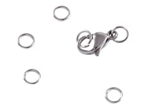 1 fermoir mousqueton de 12 mm - Métal - Créalia