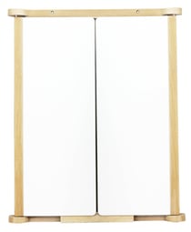 Tableau Triptyque Mural en Bois naturel