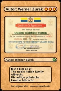 The noble Polish family Albrecht. Die adlige polnische Familie Albrecht.