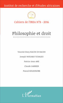 Philosophie et droit - Cahiers de l'IREA N°8-2016