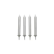 12 bougies d'anniversaire - argent - Cerf Dellier