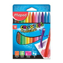 12 CRAYONS PLASTIQUES PLASTI CLEAN 12 CRAYONS PLASTIQUES PLASTI CLEAN