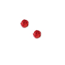 Lot de 12 petites roses azyme Patisdécor - Rouge - ⌀ 4 cm - 18 g