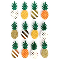 12 stickers 3D - Ananas