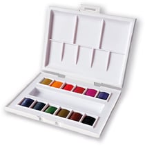 Kit de voyage de 12 1/2 godets de peinture aquarelle Sennelier - Marie Boudon : Débuter l'aquarelle