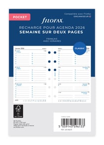 Recharge pour agenda 2026 Filofax - Pocket