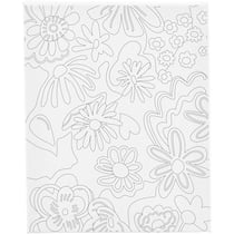 Toile imprimée Créativ Company - Fleurs - 24 x 30 cm - 360g