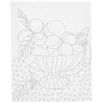 Toile imprimée Créativ Company - Bol de fruits - 24 x 30 cm - 360 g/m²