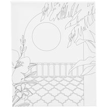 Toile imprimée Créativ Company - Balcon - 24 x 30 cm - 360 g/m²