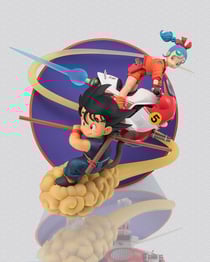 Statuette Son Goku & Bulma FiguartsZERO - Dragon Ball - 18cm