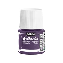 Pot 45 ml de peinture tissu Pébéo Setacolor Collection - Violet rétro - Opaque