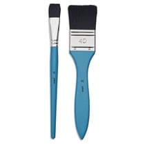 Lot de 2 pinceaux aquarelle - Pébéo - Aqua - Spalter et pinceau plat